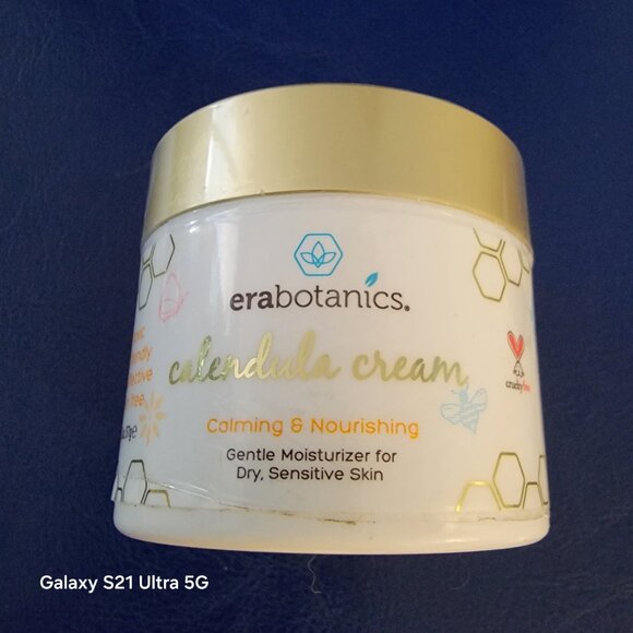 Erabotanics Calendula Calming Cream for dry Sensitive Skin Sealed Jar - Picture 3 of 10